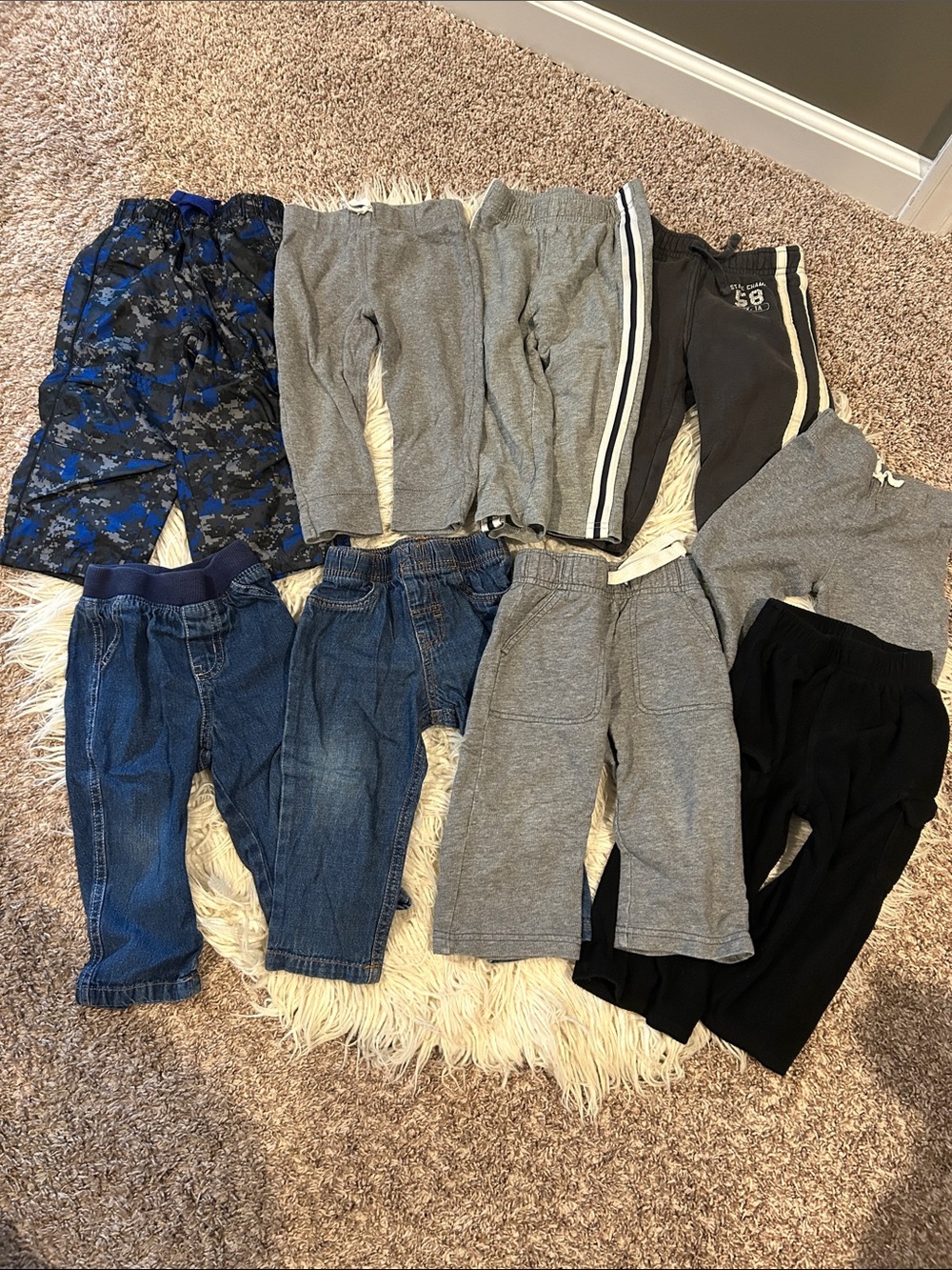 Boys Bottoms Bundle -18 Months - Carter’s & mixed brands pants lot, play clothes